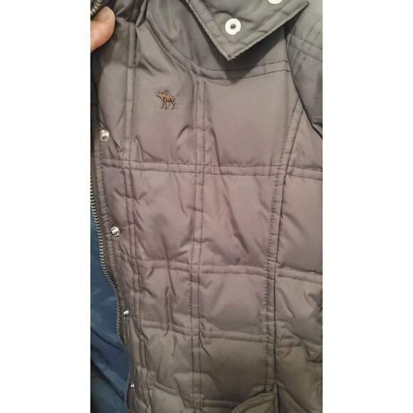 Abercrombie & Fitch Womens Quilted Puffer Jacket With Hood - Size M - Picture 16 of 16